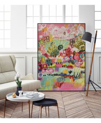 24" x 18" Boho Garden III Art Block Framed Canvas