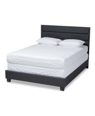 Ansa Fabric Headboard Platform Queen Size Bed