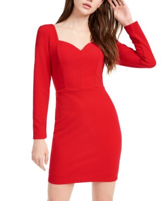 sweetheart neck bodycon dress