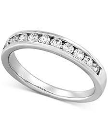 Lab Created Diamond Channel-Set Band (1/2 ct. t.w.) in Sterling Silver