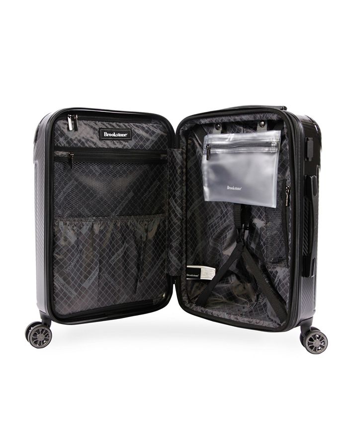 Brookstone Herbert 21" Hardside CarryOn Luggage with Charging Port