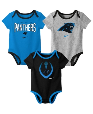 Nike Baby Carolina Panthers Icon 3 Pack Bodysuit Set