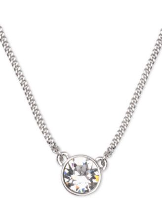 Givenchy Crystal Pendant Necklace, 16