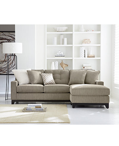 Clarke Fabric Sectional Sofa Living Room Furniture Collection, Created for Macy&#39;s - Furniture ...