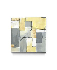 Golden Abstract Museum Mounted Canvas Print