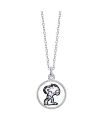 sterling silver snoopy pendant