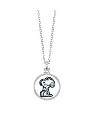 image of Snoopy and Woodstock Fine Plated Silver 