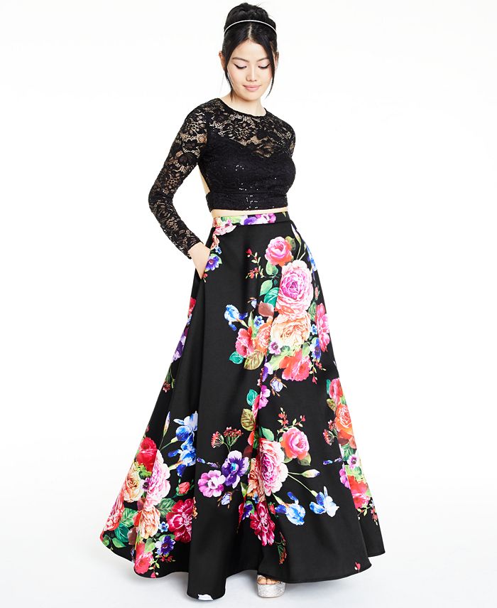 B darlin top 2 piece dress