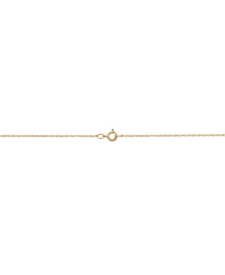 Diamond Accent Four Leaf Clover Pendant in 10K Yellow Gold