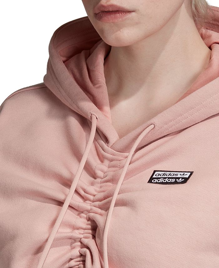 Adidas ruched hoodie outlet