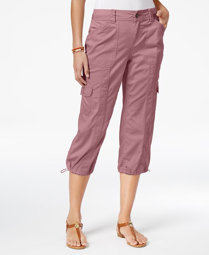 Style & Co Plus Bungee-Hem Capri Pants, Created for Macy's