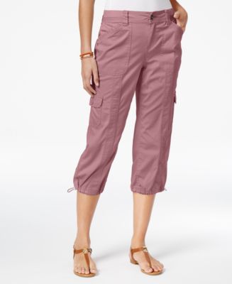 Style & Co Plus Size Cotton Bungee Cargo Capri Pants, Created for Macy's -  Macy's