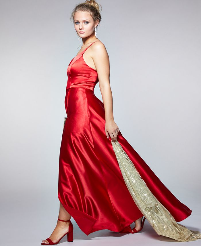sequin hearts gown
