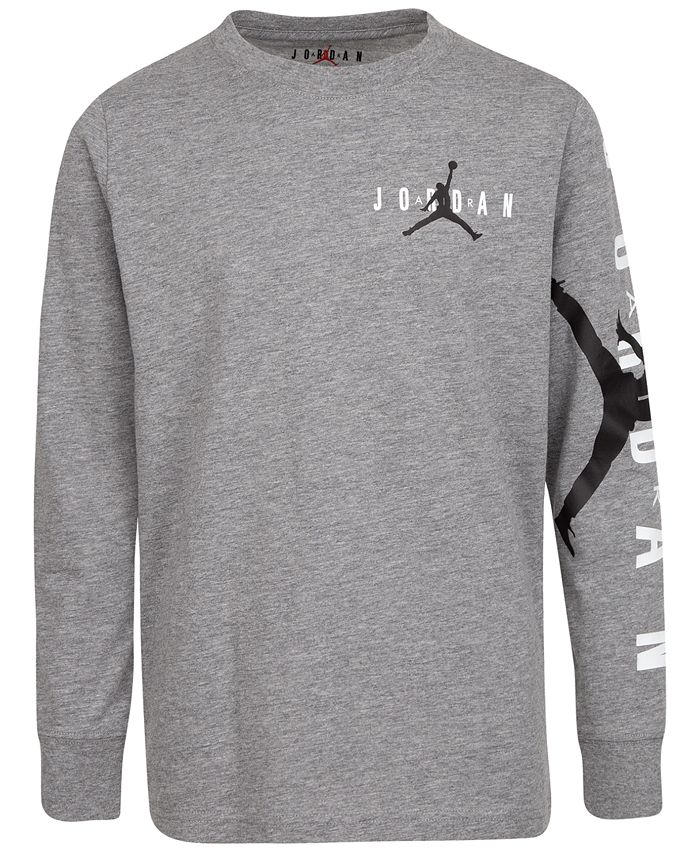 Jordan Big Boys Graphic Print Long Sleeve T Shirt Macy s
