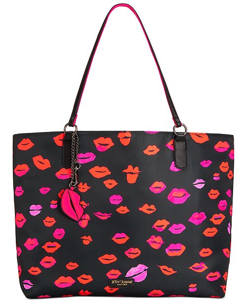 Betsey Johnson Kisses From Betsey Tote Reviews Handbags Accessories Macy S