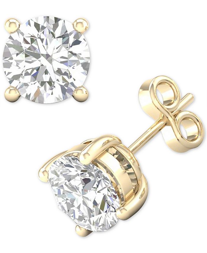 Macy's Diamond Stud Earrings (1 ct. t.w.) in 14k Gold - Macy's