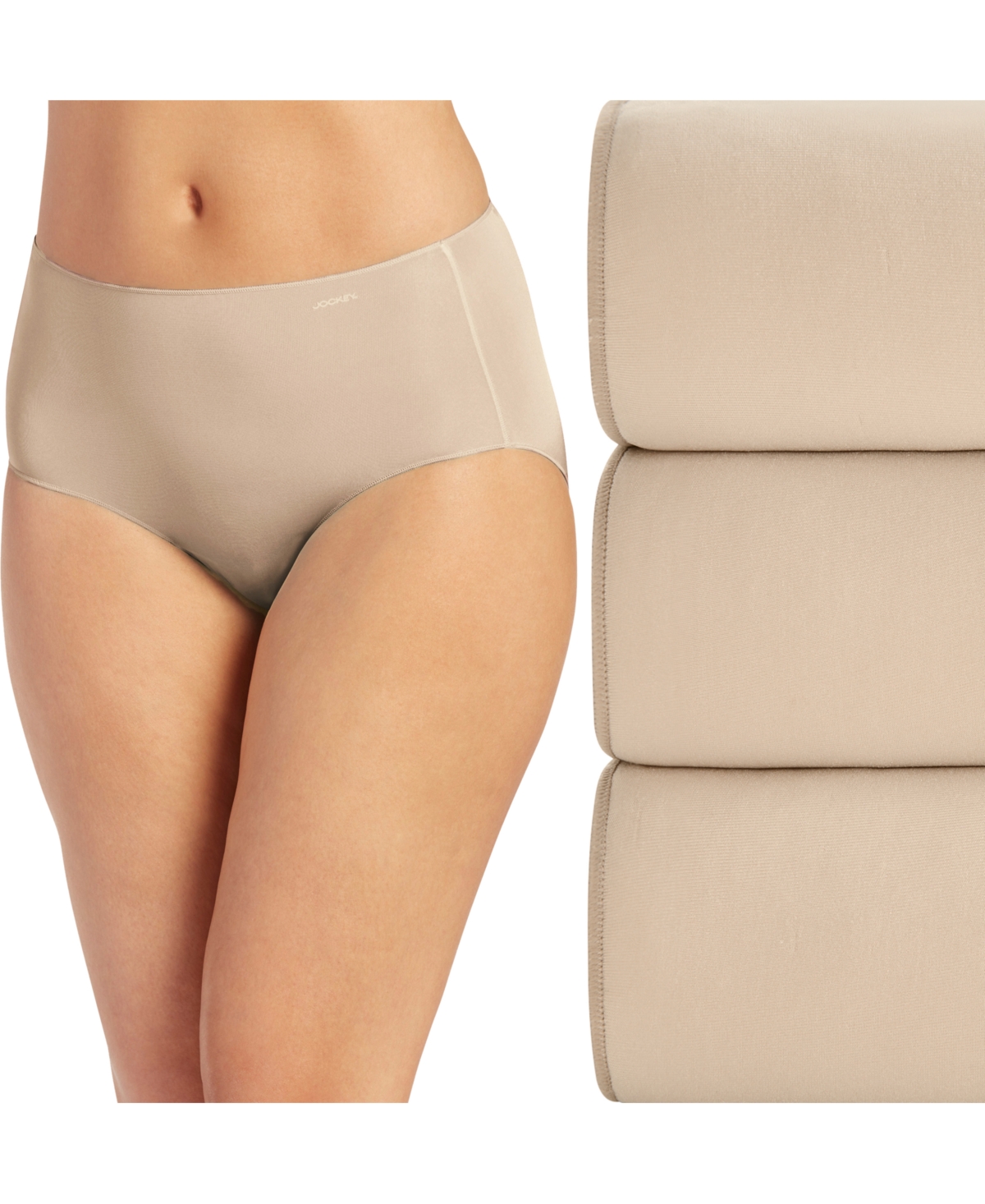 Jockey Women's 3-pk. No Panty Line Promise Underwear 1772 In Light,light,light (nude 4)