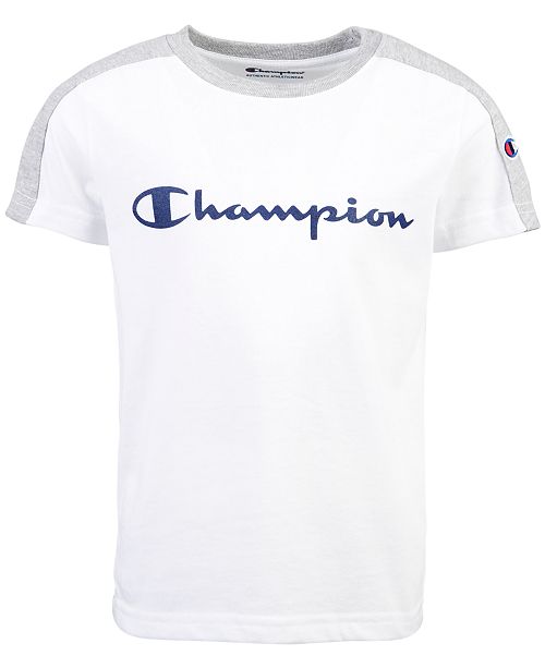 Champion Little Boys Colorblocked Logo Print T Shirt Reviews