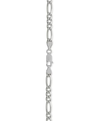 Figaro Link Chain 18" Necklace (4-1/3mm) in Sterling Silver