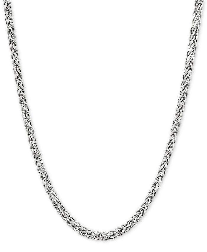 Giani Bernini - Wheat Link 24" Chain Necklace in Sterling Silver