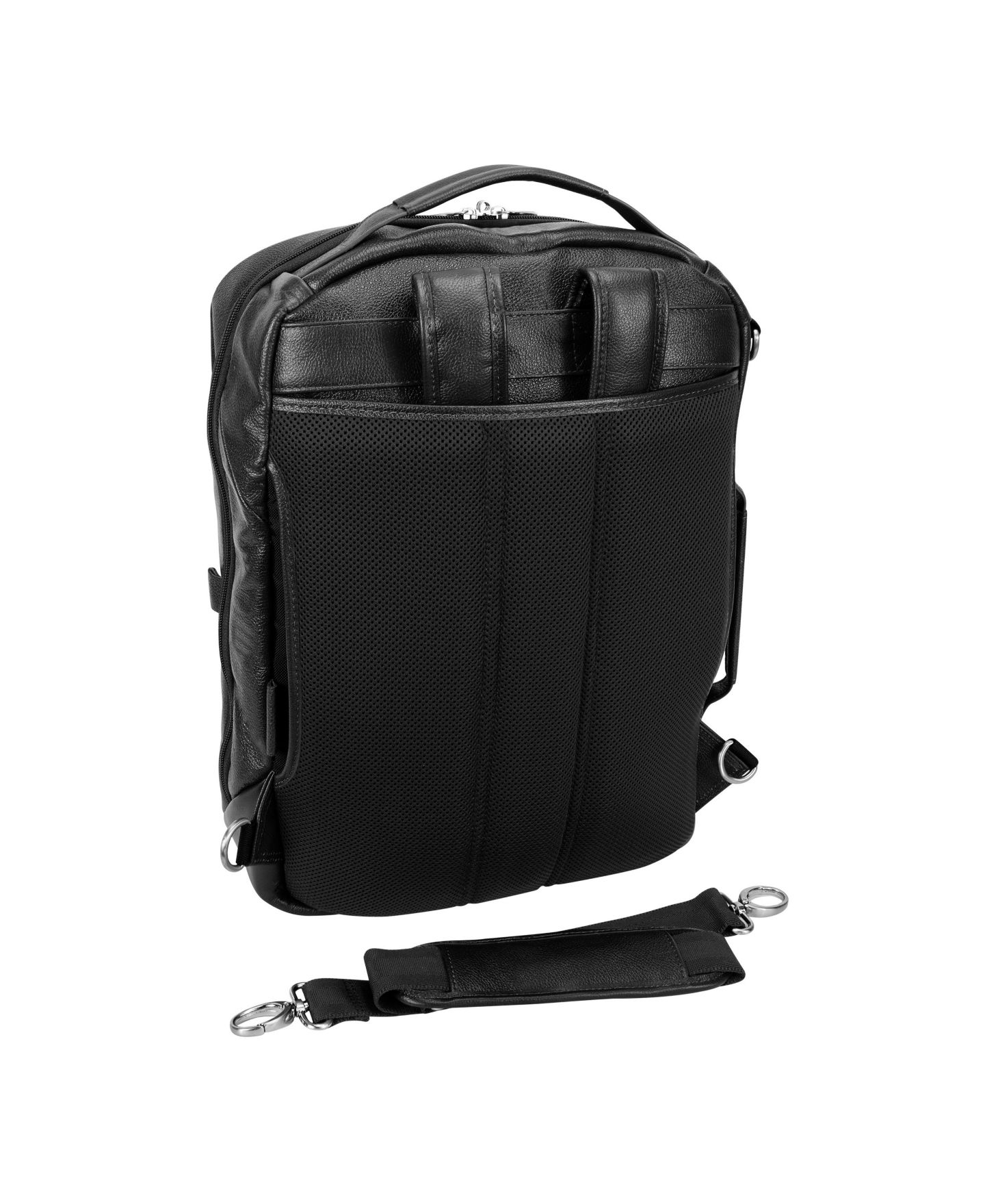 Рюкзак McKlein East Side 17" 2-In-1 Laptop Tablet Convertible Travel Cross-Body, цвет: Чёрный — фото 8