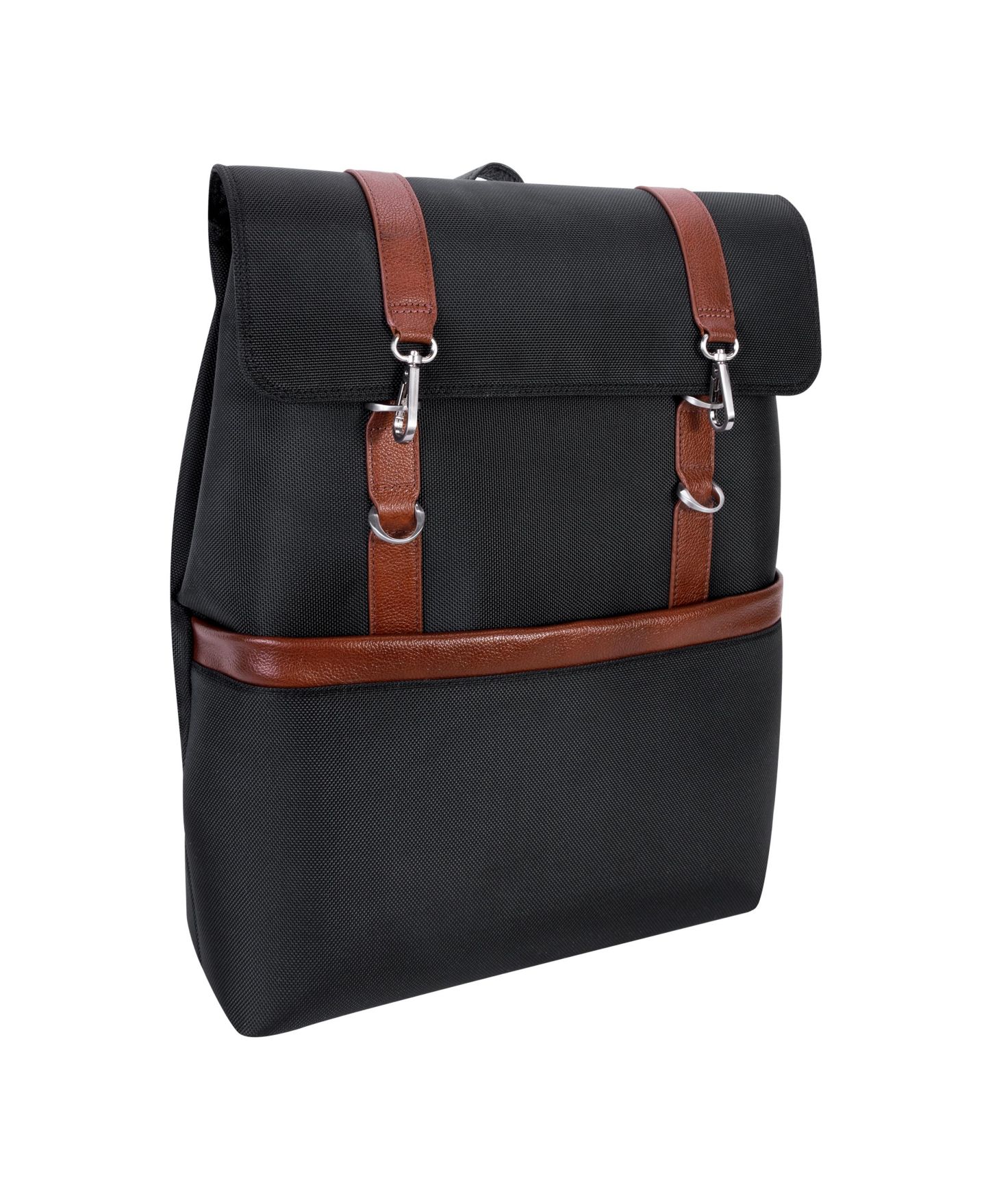 Рюкзак McKlein Element 17" Nylon Flap-Over Laptop Tablet, цвет: Чёрный — фото 2