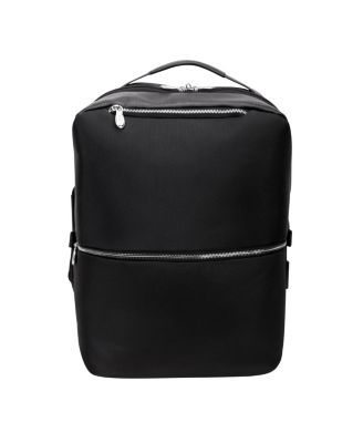 East Side 17" Nylon 2-In-1 Laptop Tablet Convertible Travel Backpack Cross-Body