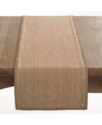 Celena Collection Whip Stitched Design Cotton Table Runner
