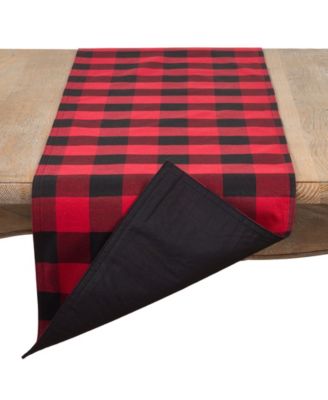 Buffalo Plaid Cotton Blend Table Runner
