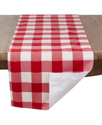 Buffalo Plaid Cotton Blend Table Runner