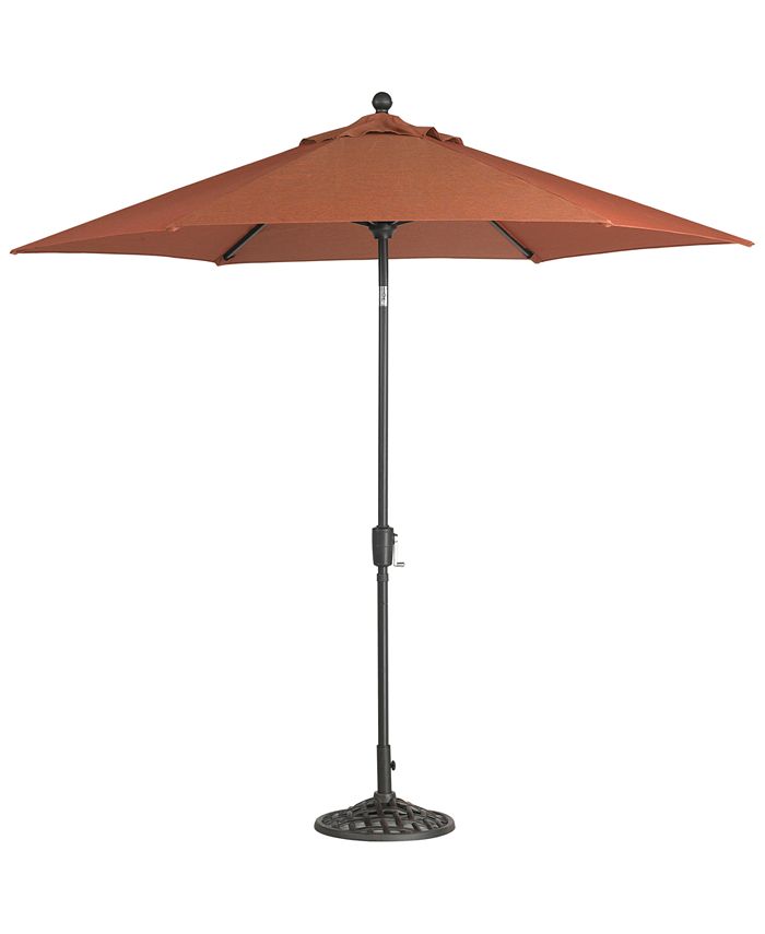 Agio Chateau Outdoor 9' Push Button Tilt Umbrella with Base, Created