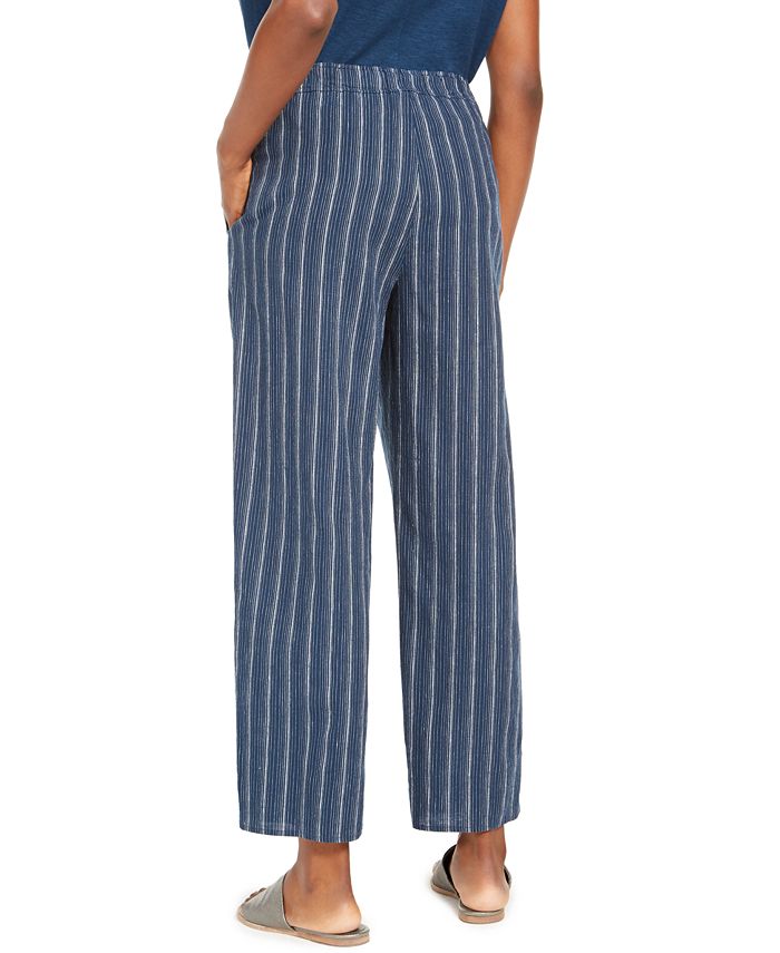 Eileen Fisher Organic Striped Pants, Regular & Petite, Created for Macy ...