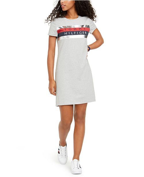 Tommy Hilfiger Foil Graphic Print T Shirt Dress Reviews