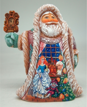 G.debrekht Nutcracker With Clock Regal Santa Figurine In Multi