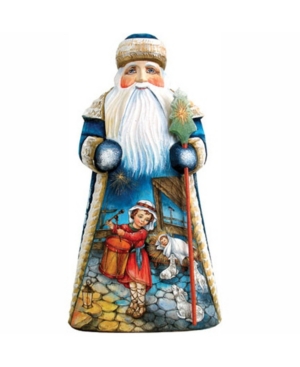 G.debrekht Woodcarved Santa Special Edition Santa In Crate Figurine In Multi