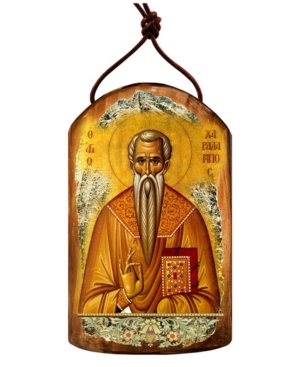 GDeBrekht Saint Paralimbic Wooden Greek Christian Orthodox Icon Ornament
