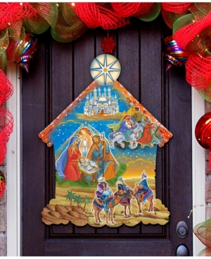 DESIGNOCRACY UP AND AWAY ADVENT CALENDAR FREE STANDING AND WALL DECOR 