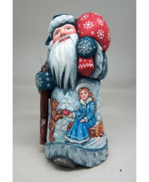 GDeBrekht Woodcarved and Hand Painted Mr and Mrs Santa Masterpiece Signature Figurine