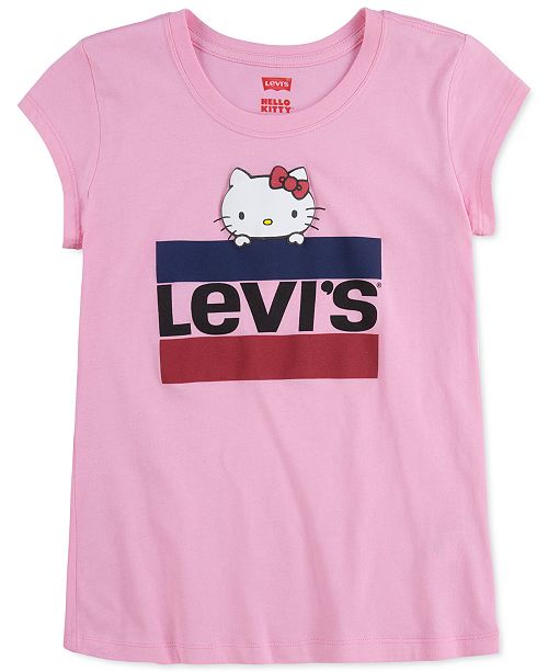 Levi S X Hello Kitty Toddler Girls Cotton Logo T Shirt Reviews