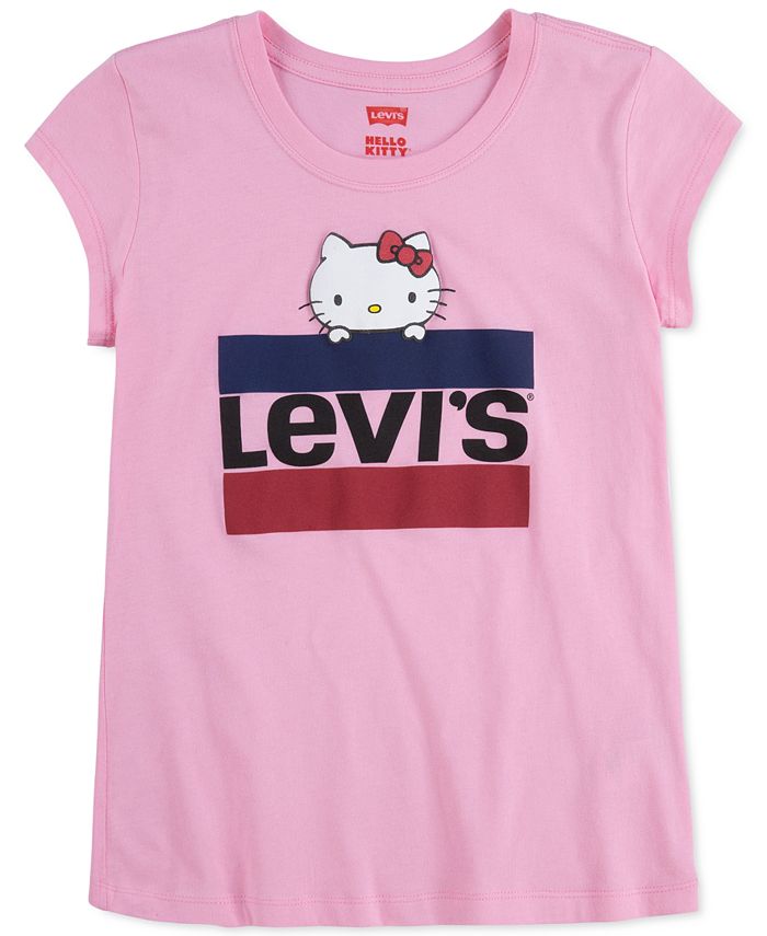 Levi's x Hello Kitty Toddler Girls Cotton Logo T-Shirt & Reviews - Shirts &  Tops - Kids - Macy's