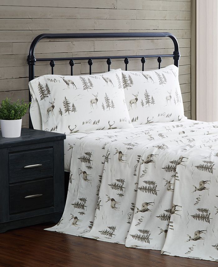 London Fog 4Piece Flannel Queen Sheet Set Macy's