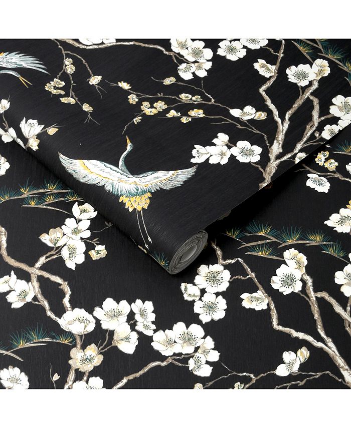 Graham & Brown Japan Black Wallpaper Macy's