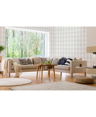 Graham & Brown - Country Tartan Charcoal Wallpaper