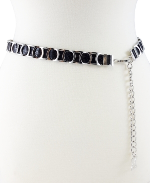 image of Fashion Focus Modern Metal Python Slider Belt