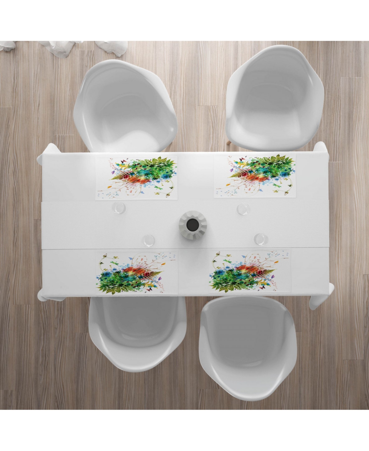 Ambesonne Watercolor Place Mats, Set of 4