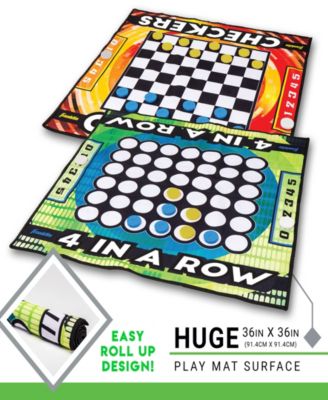 Checkers and Four-in-A-Row Mat