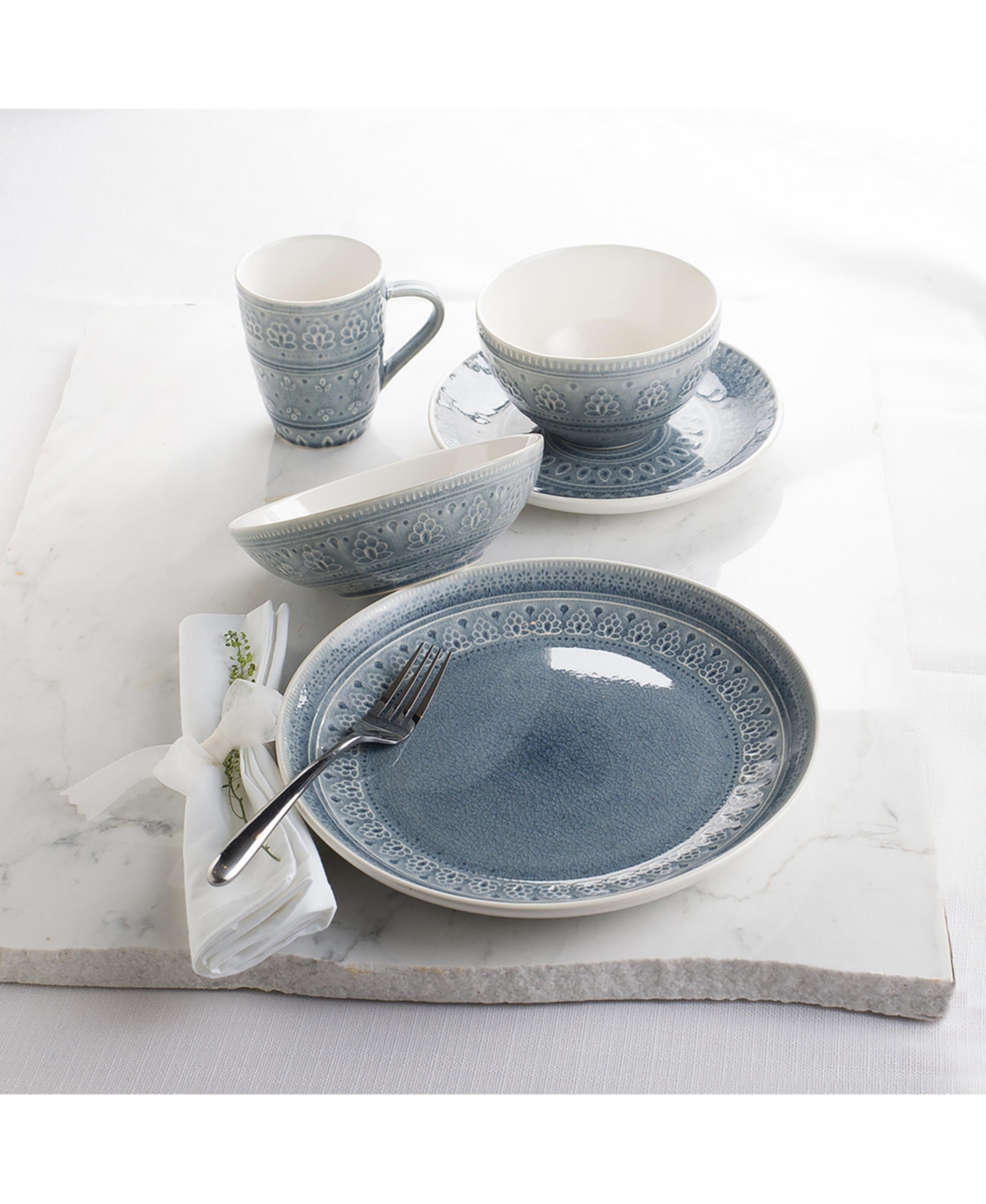 Euro Ceramica Fez 20 Pc. Dinnerware Set, Service For 4