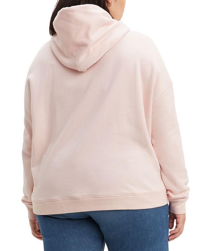 Levi's Trendy Plus Size Cotton Fleece Logo Hoodie & Reviews - Sweaters ...