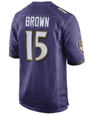 Nike Men's Marquise Brown Baltimore Ravens Game Jersey Macy's