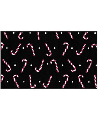 Candy Canes Accent Rug, 18" x 30"
